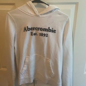 Abercrombie white hoodie